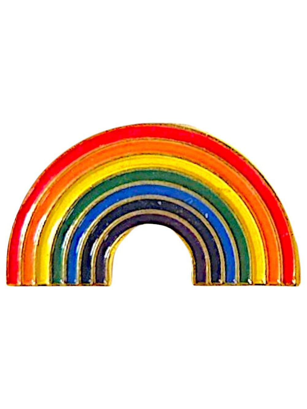 Bright Rainbow Enamel Pin Cute LGBTQ Accessory